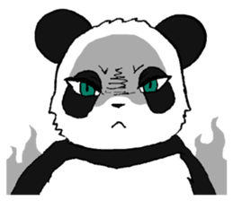 The Panda suddenly become handsome sticker #11268462
