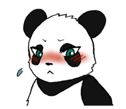 The Panda suddenly become handsome sticker #11268463