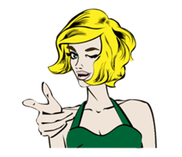 DeedeeBonbon and the girls sticker #11268649