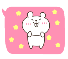 Bear with handwriting balloon(English) sticker #11271103