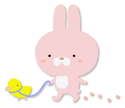 PASTEL RABBIT & FRIENDS sticker #11272305