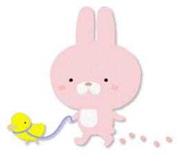 PASTEL RABBIT & FRIENDS sticker #11272305