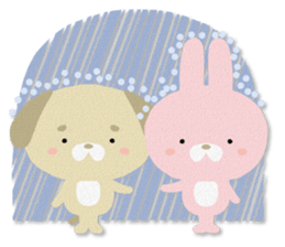 PASTEL RABBIT & FRIENDS sticker #11272337