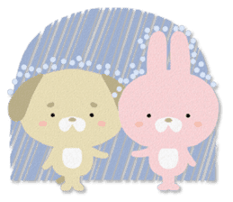 PASTEL RABBIT & FRIENDS sticker #11272337