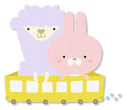 PASTEL RABBIT & FRIENDS sticker #11272339