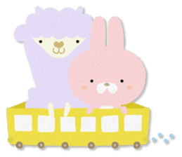 PASTEL RABBIT & FRIENDS sticker #11272339
