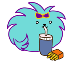 Cool Green Dog sticker #11272926