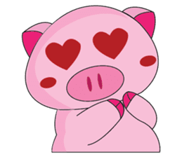 One of us: A Little Cute Piku-Pig sticker #11273065