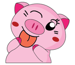 One of us: A Little Cute Piku-Pig sticker #11273069