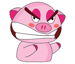 One of us: A Little Cute Piku-Pig sticker #11273073