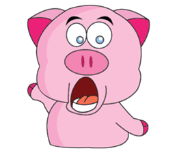 One of us: A Little Cute Piku-Pig sticker #11273074
