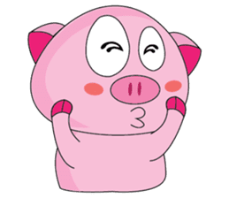 One of us: A Little Cute Piku-Pig sticker #11273080