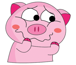 One of us: A Little Cute Piku-Pig sticker #11273082