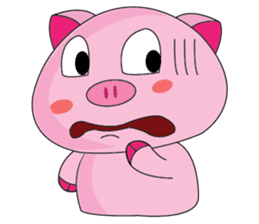 One of us: A Little Cute Piku-Pig sticker #11273084