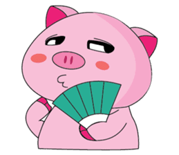 One of us: A Little Cute Piku-Pig sticker #11273092