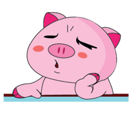 One of us: A Little Cute Piku-Pig sticker #11273096