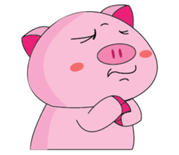 One of us: A Little Cute Piku-Pig sticker #11273097