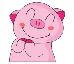 One of us: A Little Cute Piku-Pig sticker #11273099