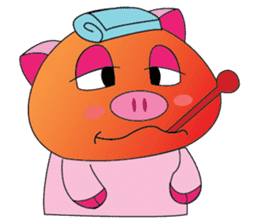 One of us: A Little Cute Piku-Pig sticker #11273101