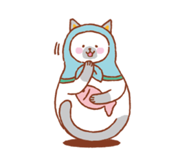 nekoryoshka(cat matryoshka doll) sticker #11273108