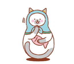 nekoryoshka(cat matryoshka doll) sticker #11273108