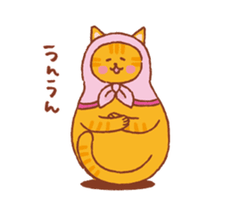 nekoryoshka(cat matryoshka doll) sticker #11273109