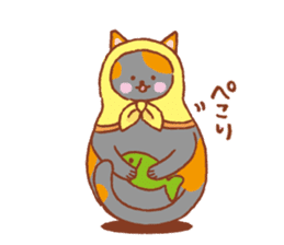 nekoryoshka(cat matryoshka doll) sticker #11273111