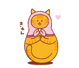 nekoryoshka(cat matryoshka doll) sticker #11273114