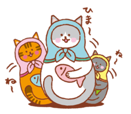 nekoryoshka(cat matryoshka doll) sticker #11273115