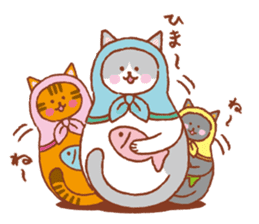 nekoryoshka(cat matryoshka doll) sticker #11273115