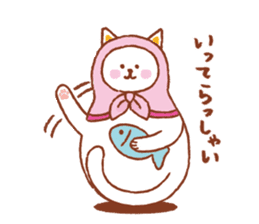 nekoryoshka(cat matryoshka doll) sticker #11273116