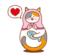 nekoryoshka(cat matryoshka doll) sticker #11273124