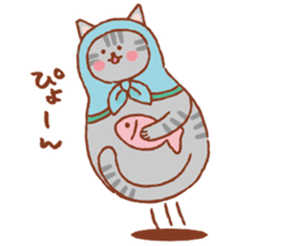 nekoryoshka(cat matryoshka doll) sticker #11273127