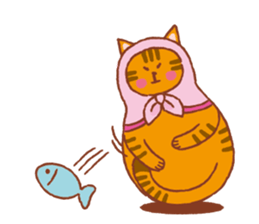 nekoryoshka(cat matryoshka doll) sticker #11273138