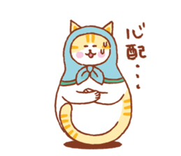 nekoryoshka(cat matryoshka doll) sticker #11273139