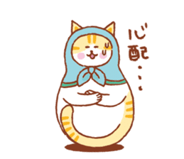 nekoryoshka(cat matryoshka doll) sticker #11273139