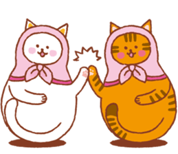 nekoryoshka(cat matryoshka doll) sticker #11273140