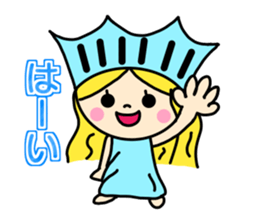 the liberty of goddess sticker #11273664