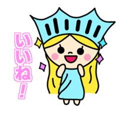 the liberty of goddess sticker #11273666