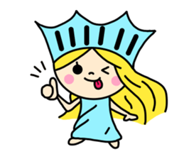 the liberty of goddess sticker #11273668