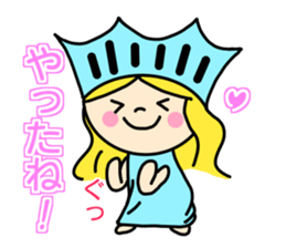 the liberty of goddess sticker #11273669