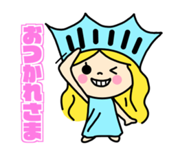 the liberty of goddess sticker #11273670