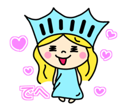 the liberty of goddess sticker #11273674