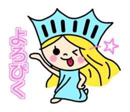 the liberty of goddess sticker #11273675