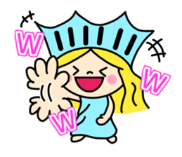 the liberty of goddess sticker #11273677