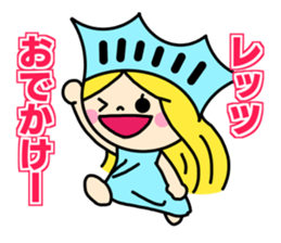 the liberty of goddess sticker #11273679