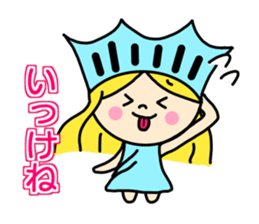 the liberty of goddess sticker #11273680