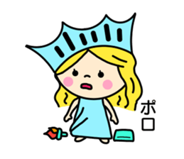 the liberty of goddess sticker #11273685