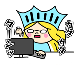 the liberty of goddess sticker #11273686