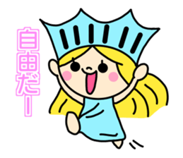 the liberty of goddess sticker #11273687